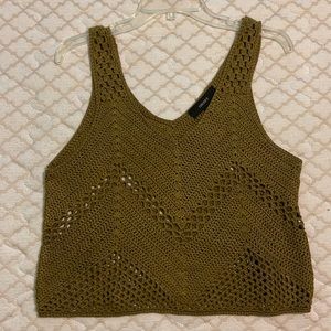 crotchet Forever 21 tank top